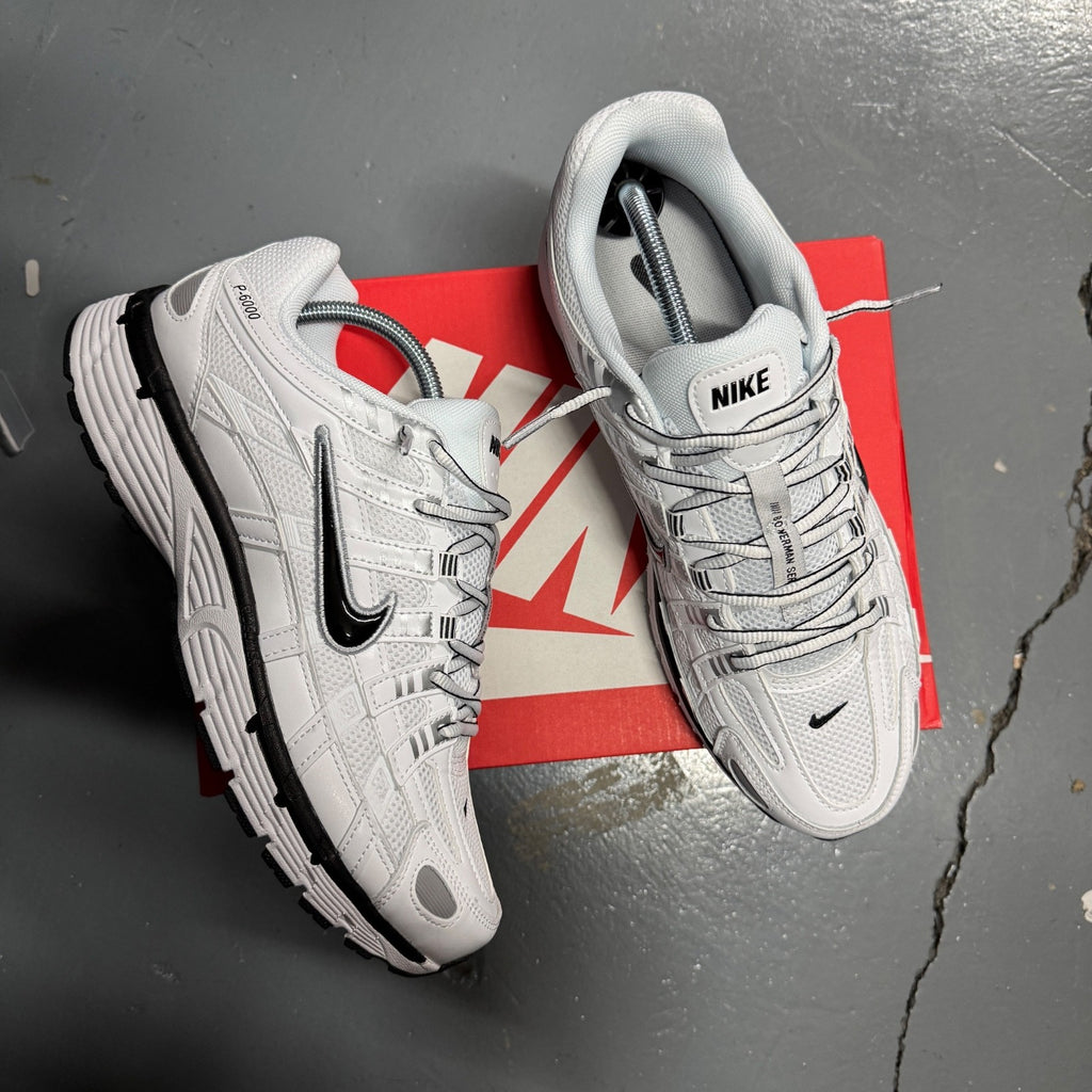 Nike P-6000 White Black Metallic Silver P6000