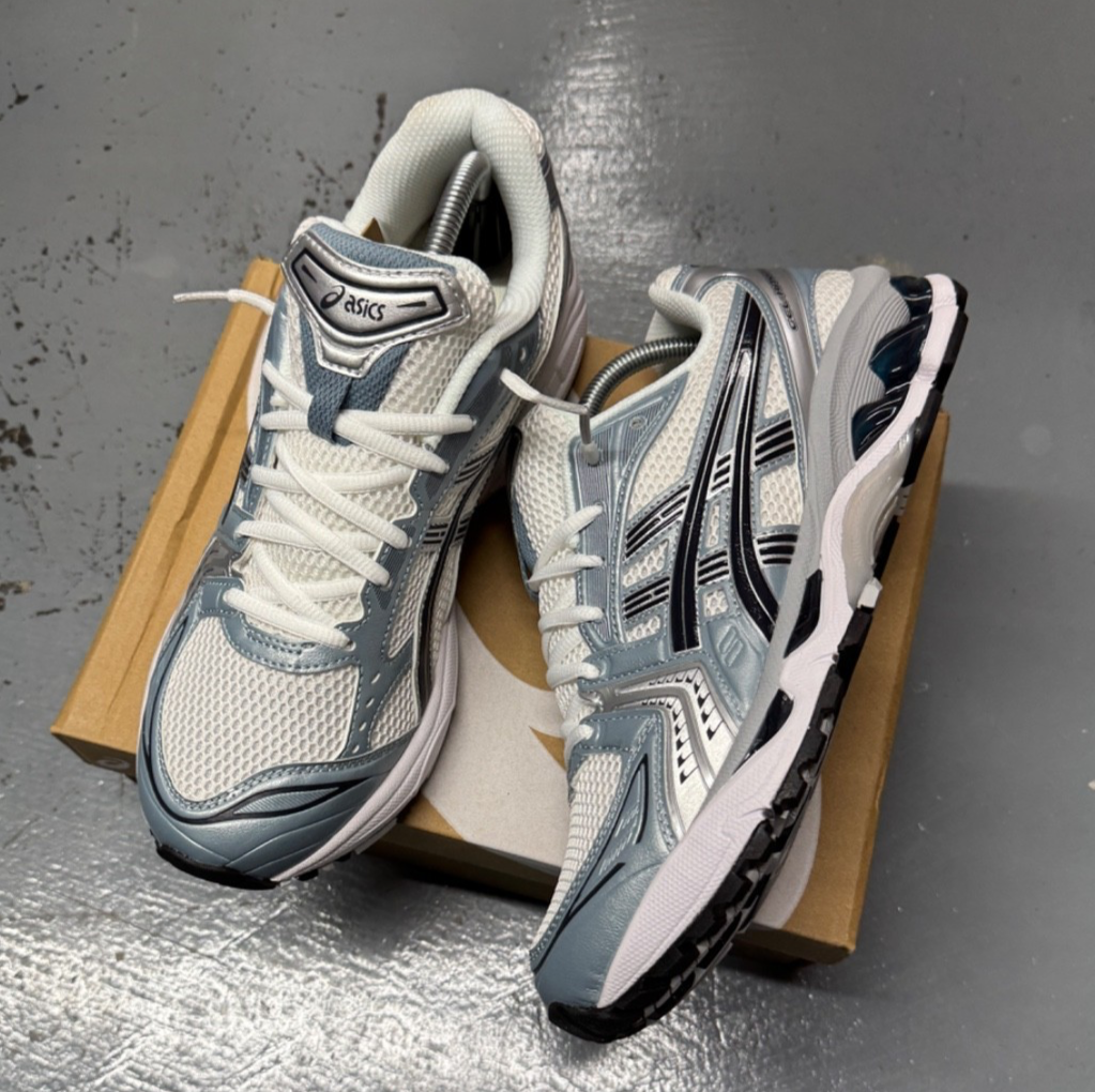 Asics Gel Kayano 14 - White Fjord Grey - All Size Range