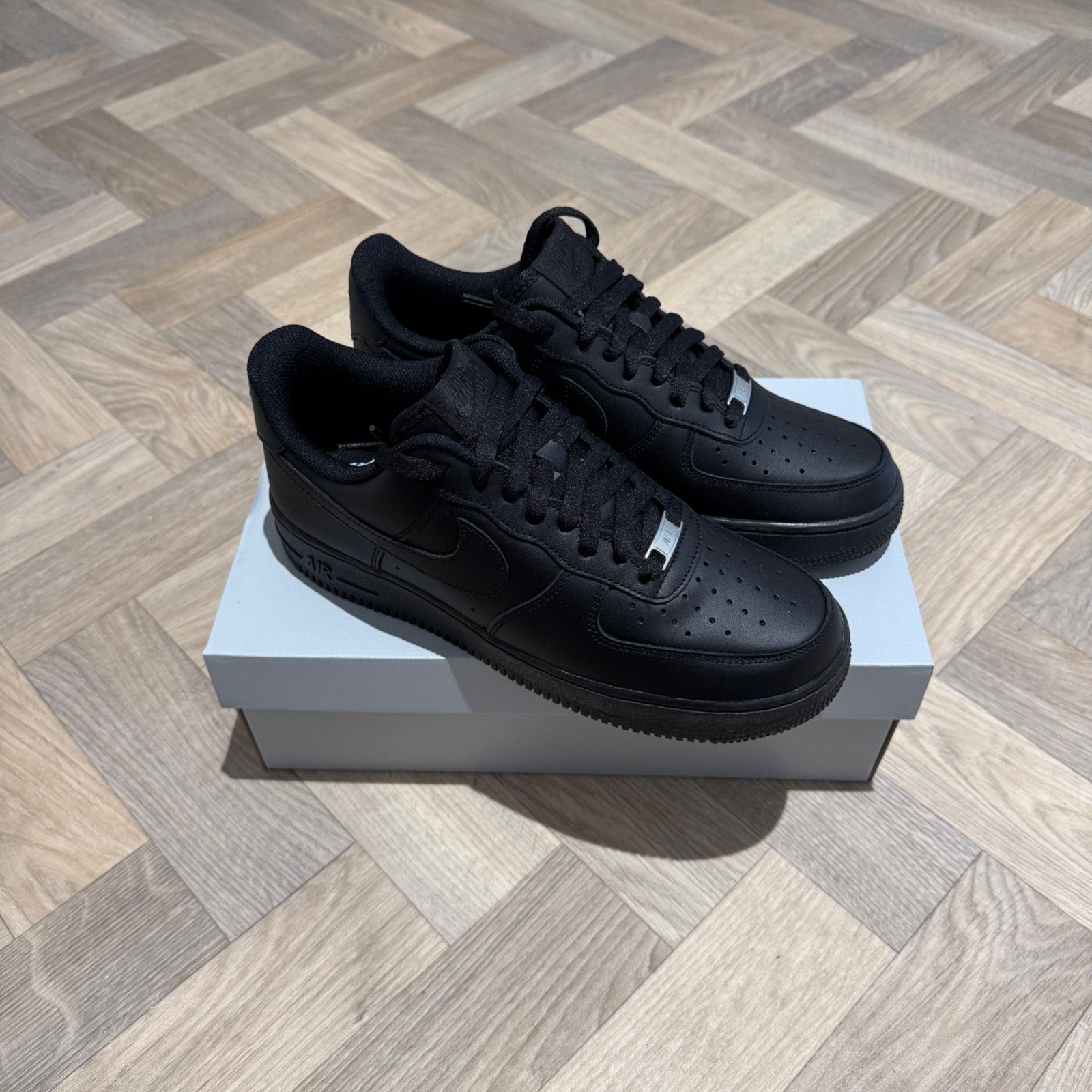 Nike Air Force 1 '07 | All Sizes | Triple Black | Next Day Delivery