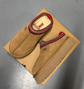 UGG Tazz Chestnut Suede Platform Slippers - All Sizes