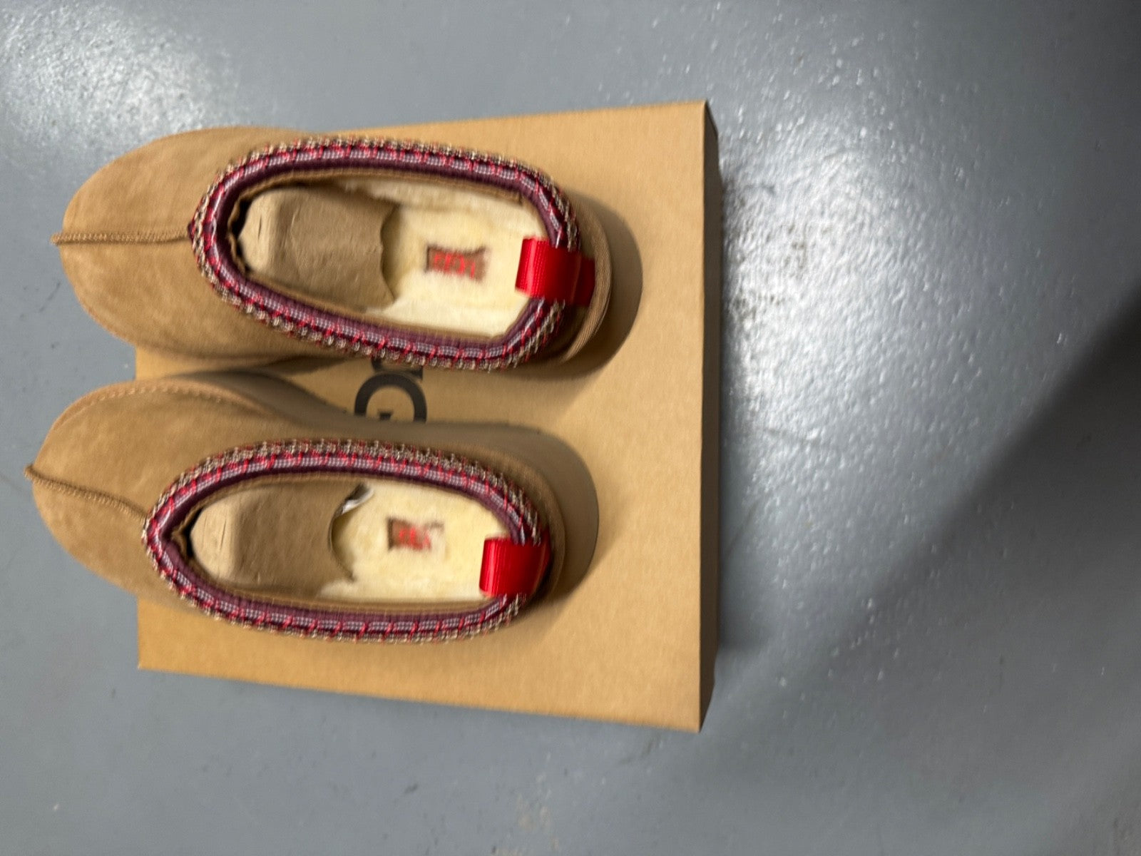 UGG Tazz Chestnut Suede Platform Slippers - All Sizes