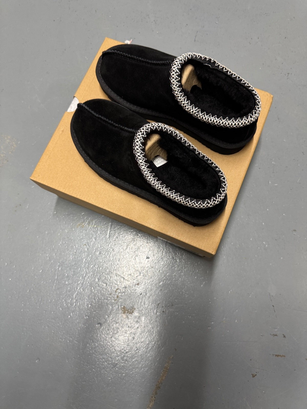 UGG Tasman Black Suede Slippers - All Sizes