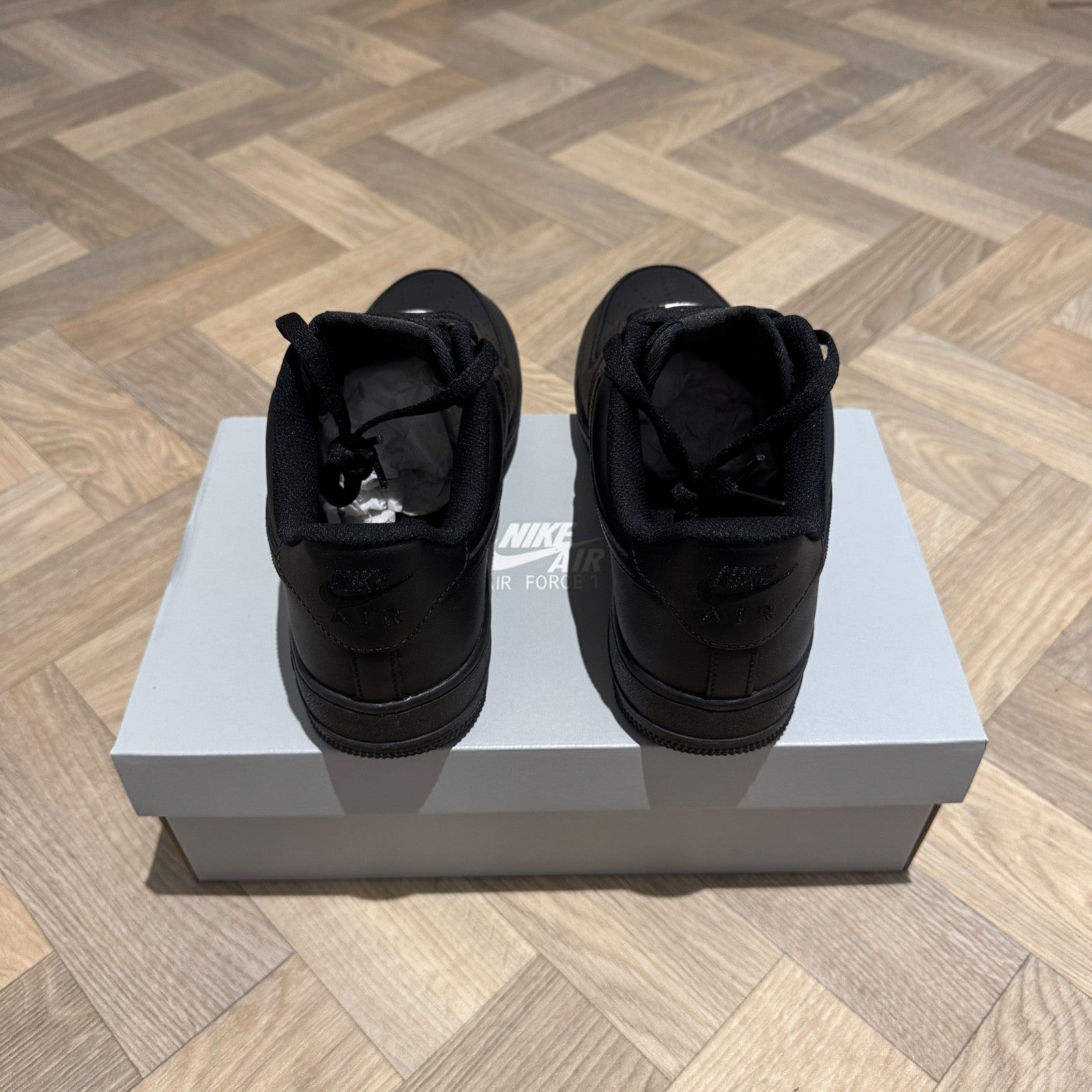 Nike Air Force 1 '07 | All Sizes | Triple Black | Next Day Delivery