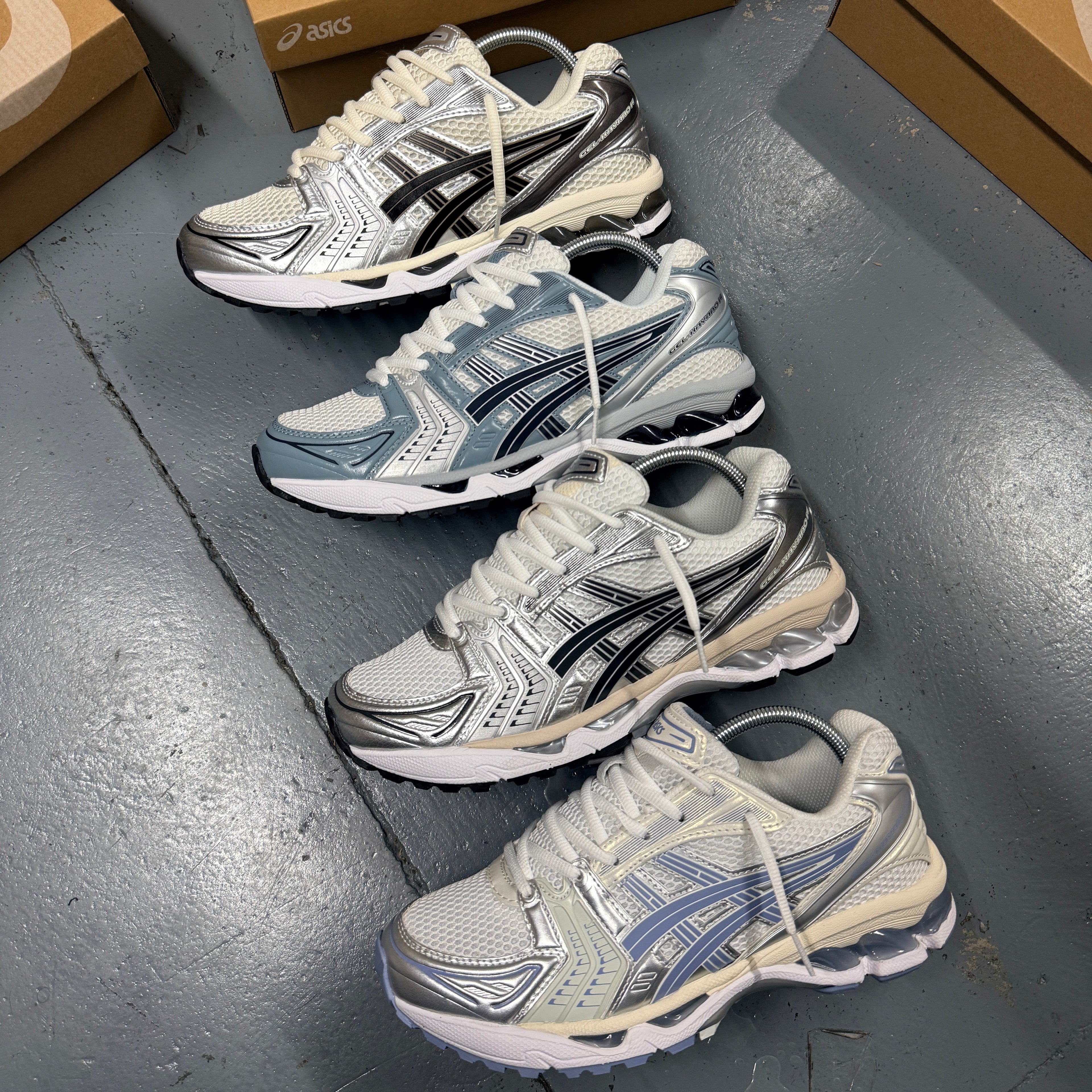 Asics Gel Kayano 14 - White Light Navy SALE ENDS TODAY