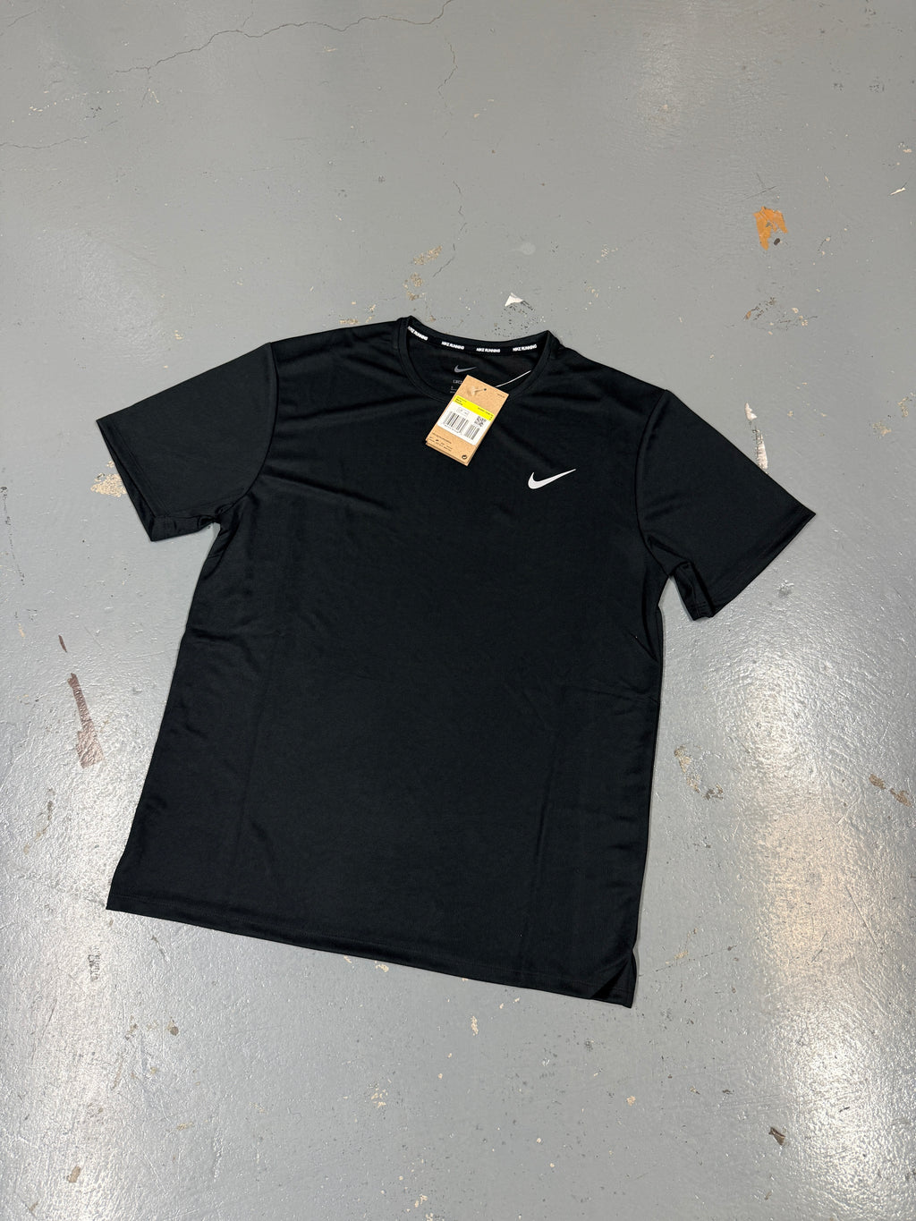 Nike Miler Tee Black Dri Fit