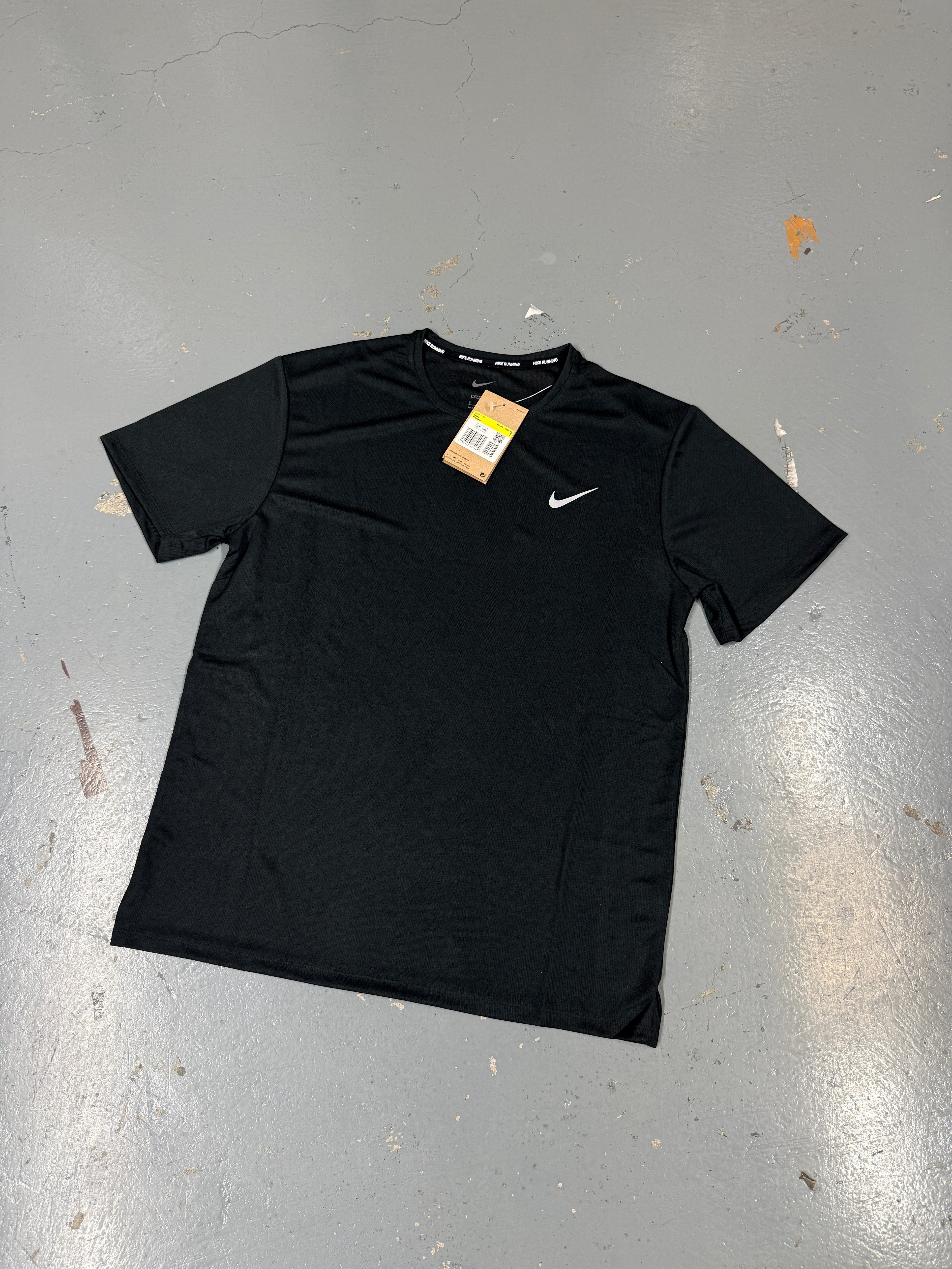 Nike Miler Tee Black Dri Fit