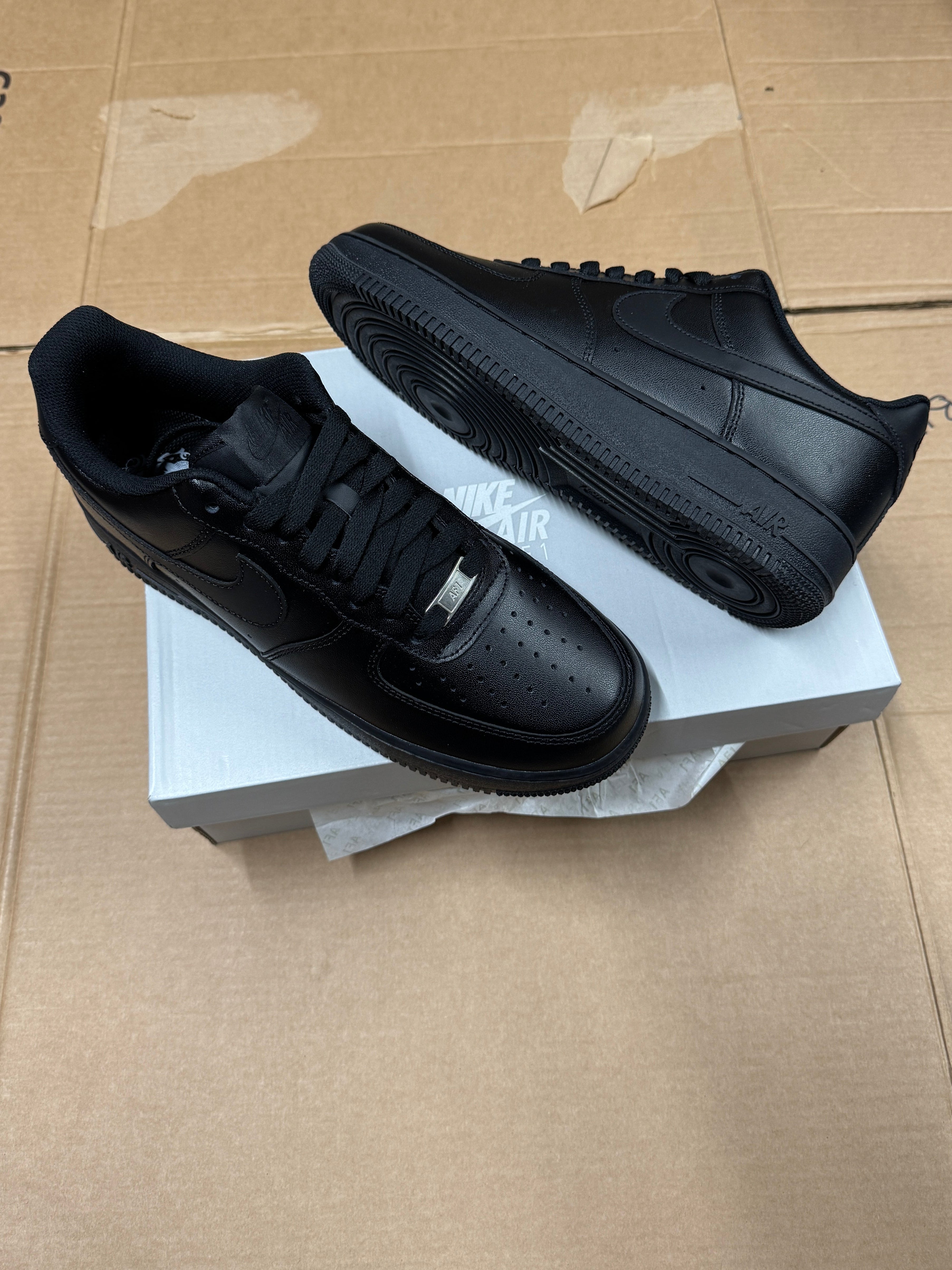 Nike Air Force 1 '07 | All Sizes | Triple Black | Next Day Delivery
